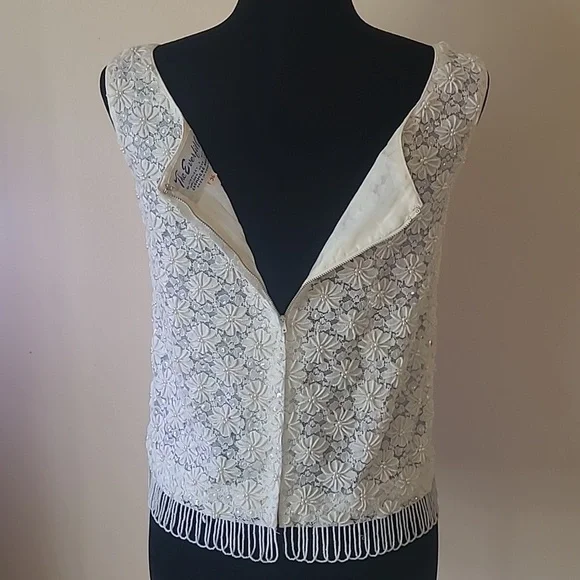 TheEverllitCo. Cashmere Angora beaded tank size 36 - Picture 5 of 11
